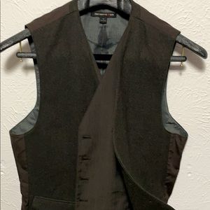 John Varvatos USA Double layer wool vest green 42